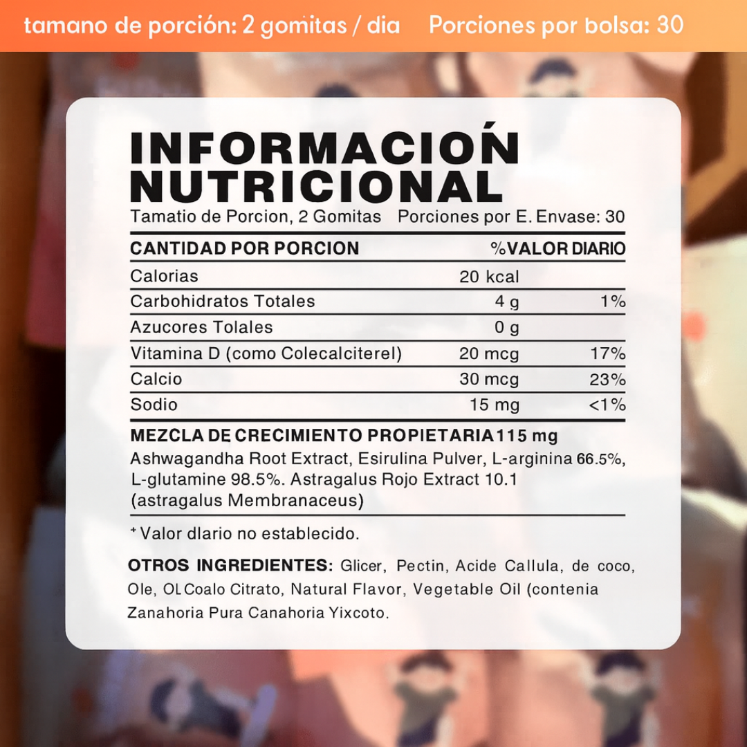 Gomitas de crecimiento Talltitude